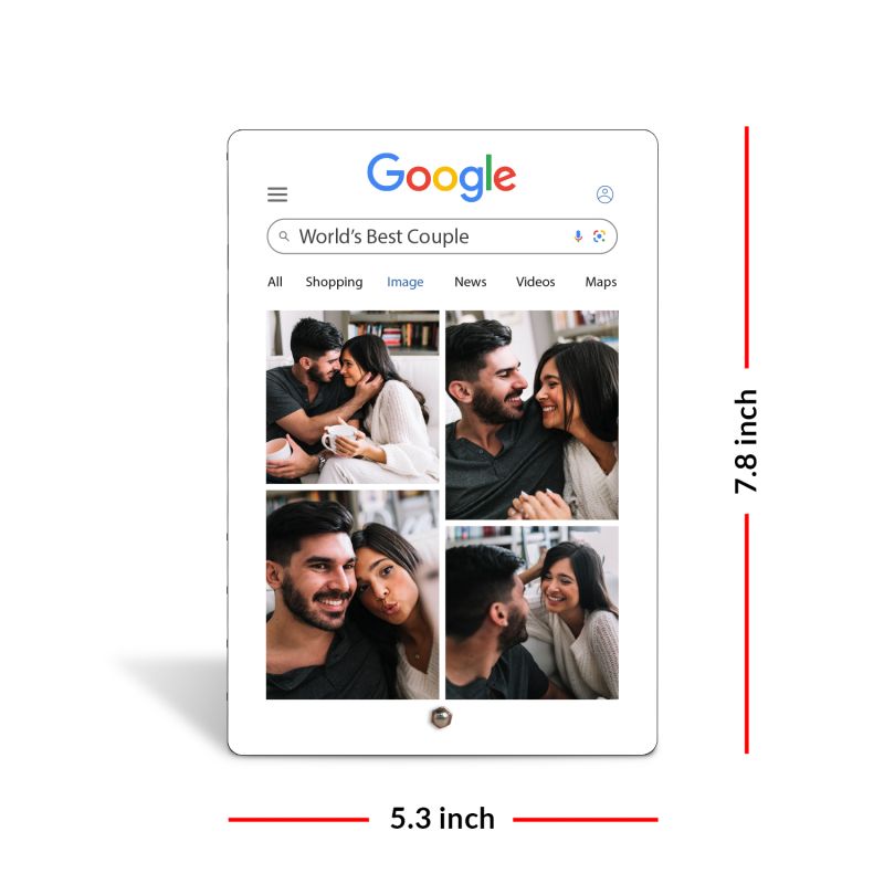 Personalized Google Page Photo Frame Gift for Friend, Partner, Parents Birthday Gift For Someone Special Best Gift For Couple